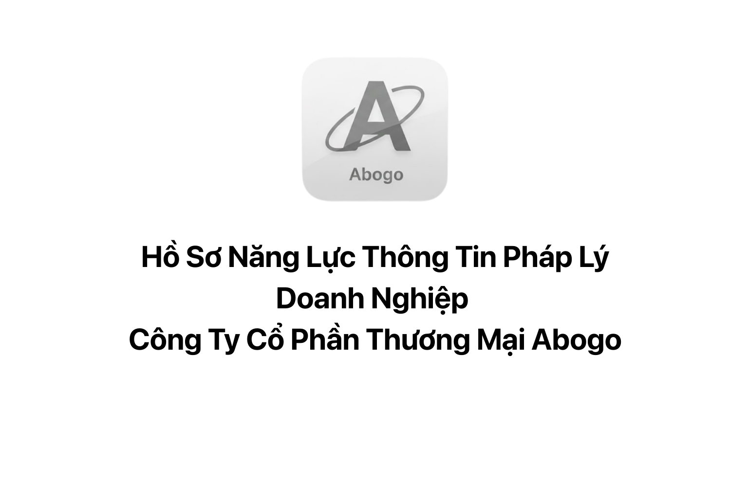 Abogo Profile Thông Tin Doanh Nghiệp