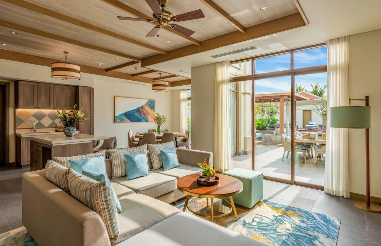 Fusion Resort Da Nang villa with private pool and peaceful beachfront setting