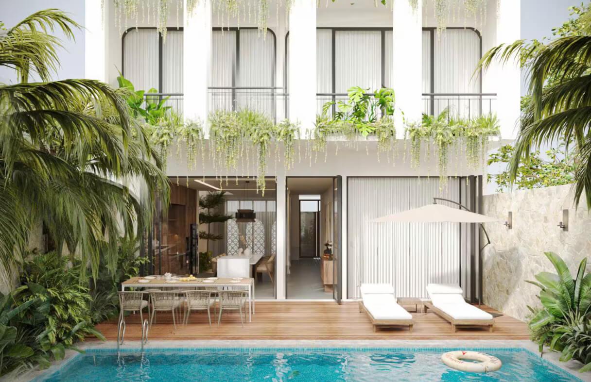 Private pool villa near My Khe Beach with easy beach access