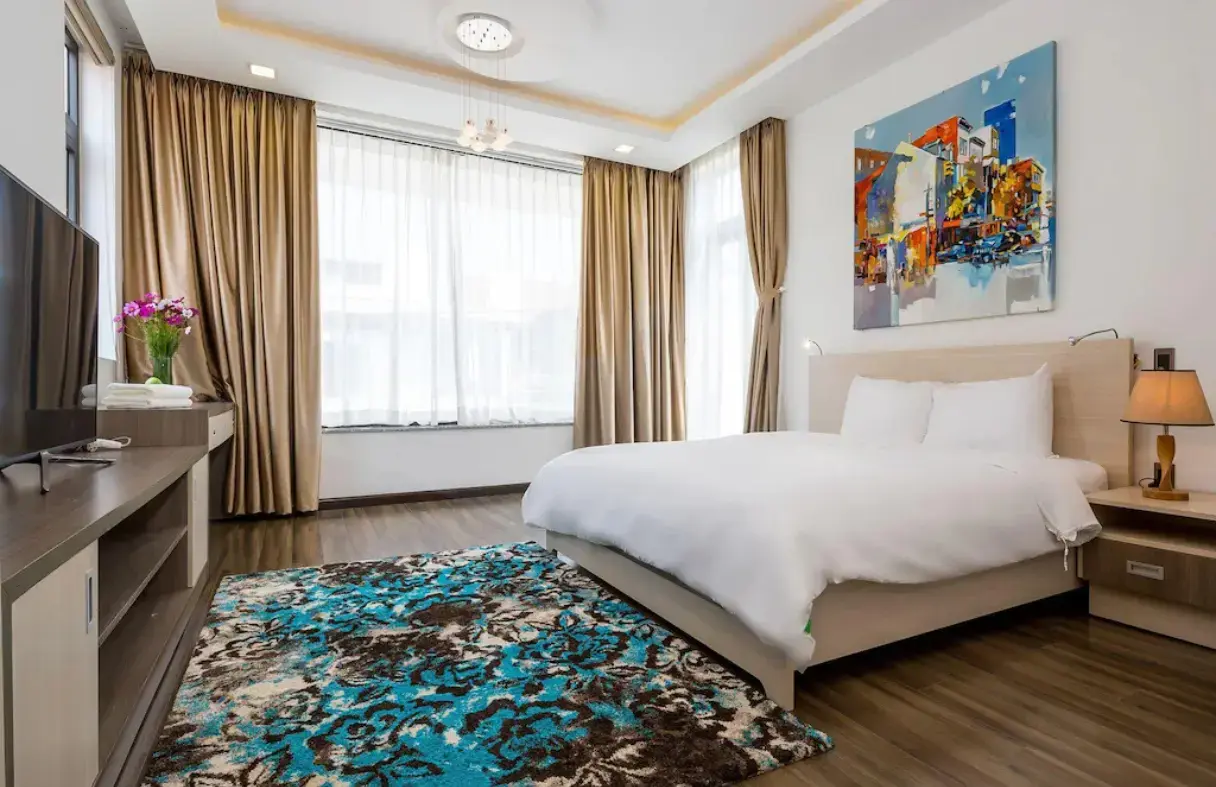 Villa Đà Nẵng nhiều phòng ngủ, bố trí phù hợp cho đoàn khoảng 20 người