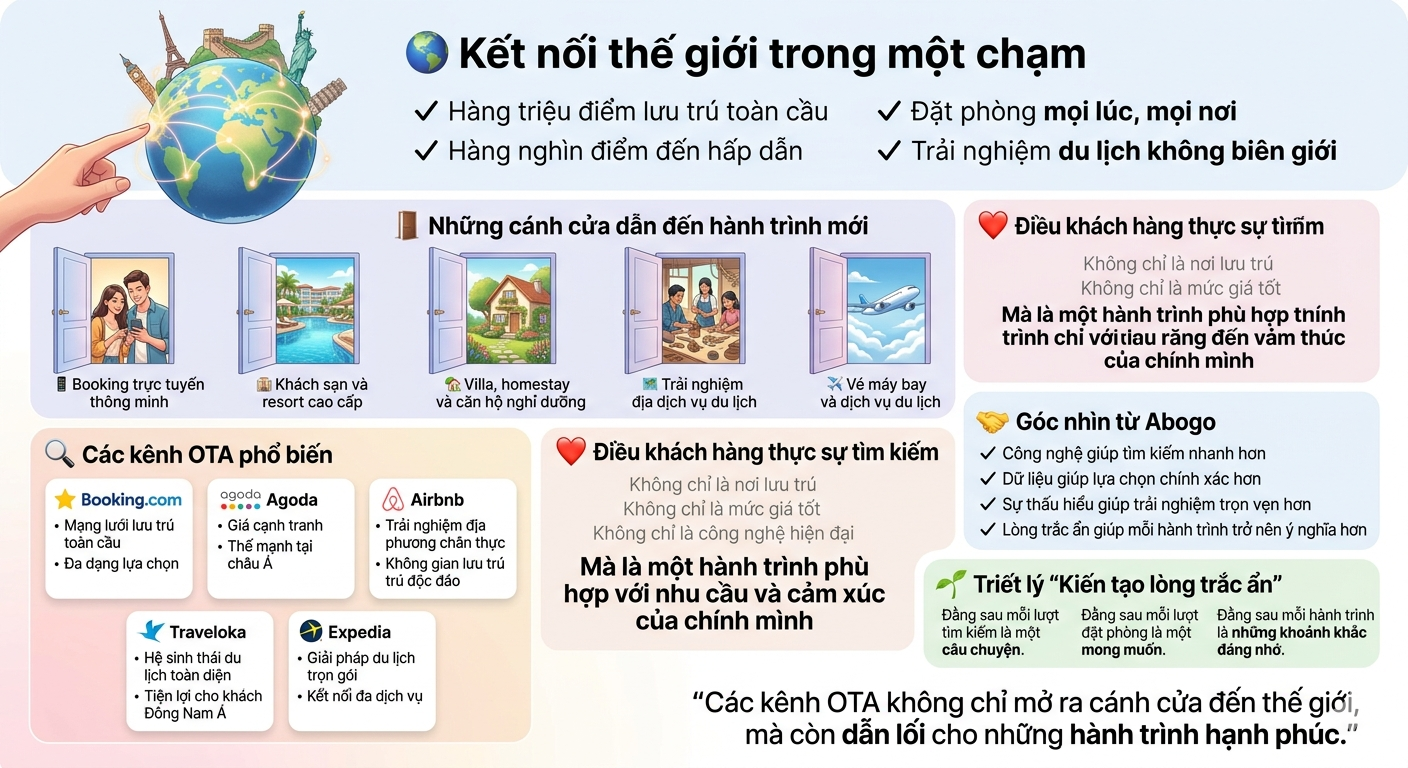Các Kênh OTA Phổ Biến Nhất: Bản Đồ Dẫn Lối Cho Hành Trình Hạnh Phúc