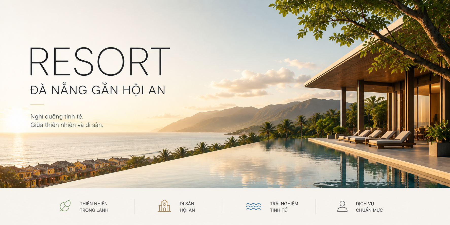 Resort Đà Nẵng gần Hội An: Chọn nơi nghỉ trọn vẹn giữa biển, phố cổ và sự bình yên