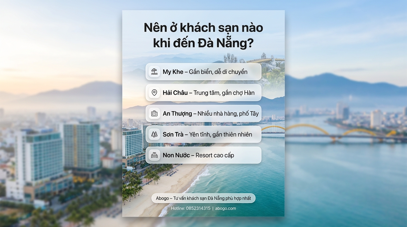 Nên ở khách sạn khu nào Đà Nẵng? Gợi ý chọn khu lưu trú phù hợp từ Abogo