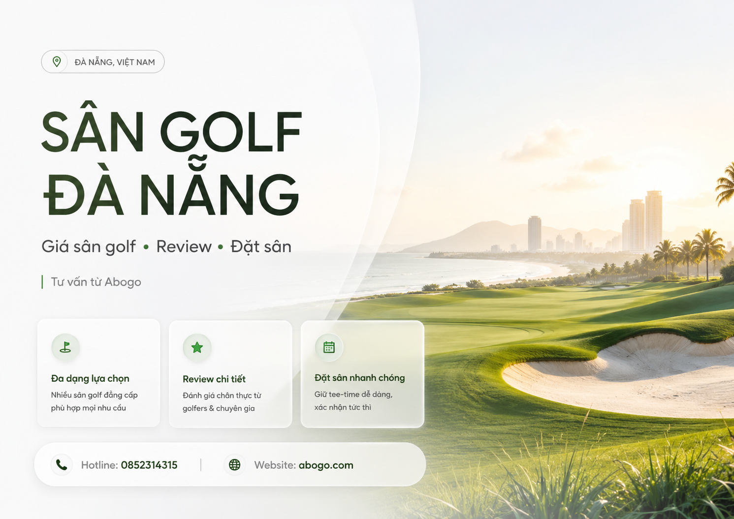 Sân Golf Đà Nẵng: Bảng Giá, Review Và Kinh Nghiệm Đặt Sân Golf Đà Nẵng Từ Abogo