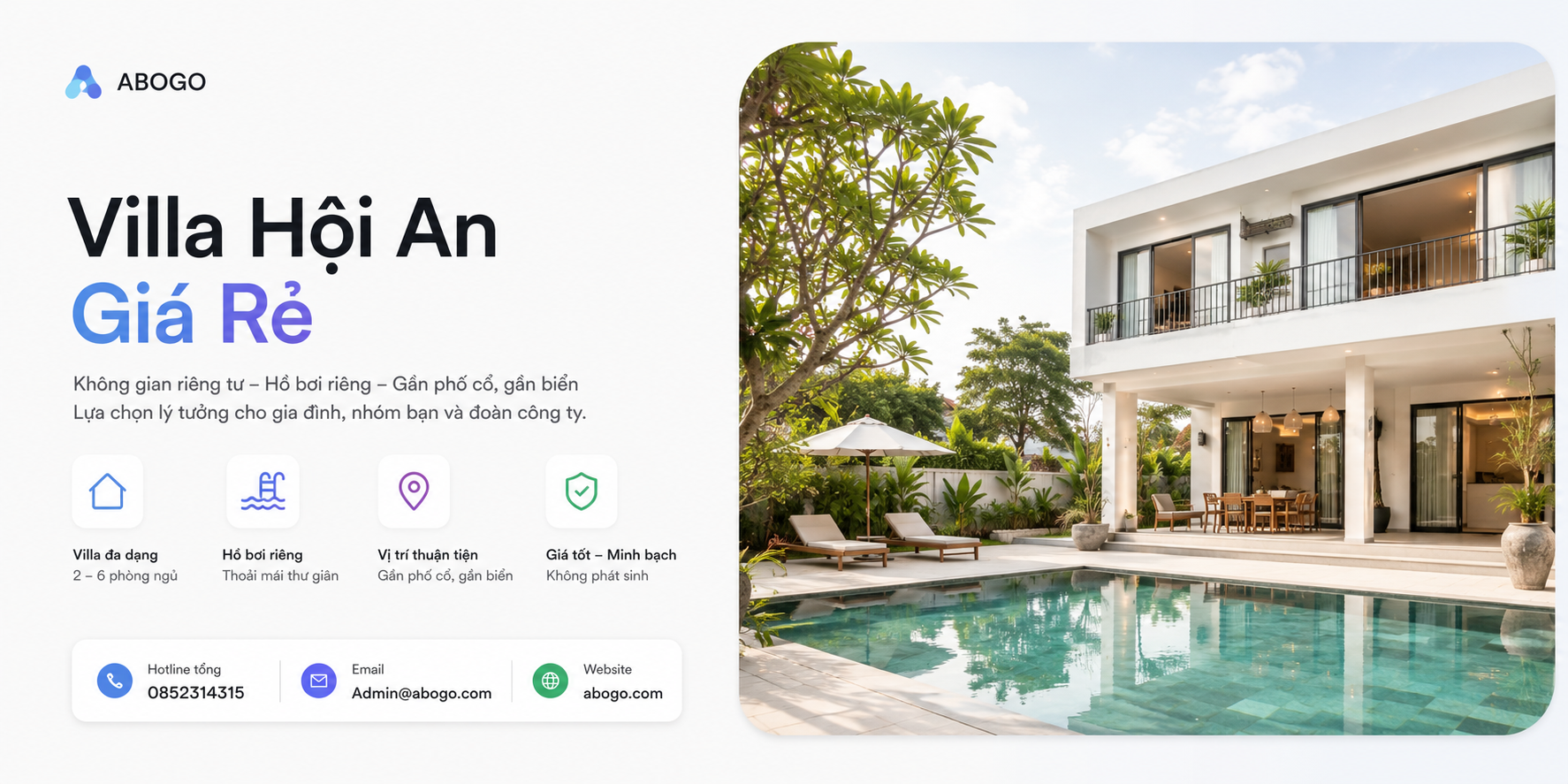 Villa Hội An Giá Rẻ: Kinh Nghiệm Chọn, Bảng Giá Và Cách Đặt Villa Đẹp – Tiết Kiệm – An Tâm Cùng Abogo