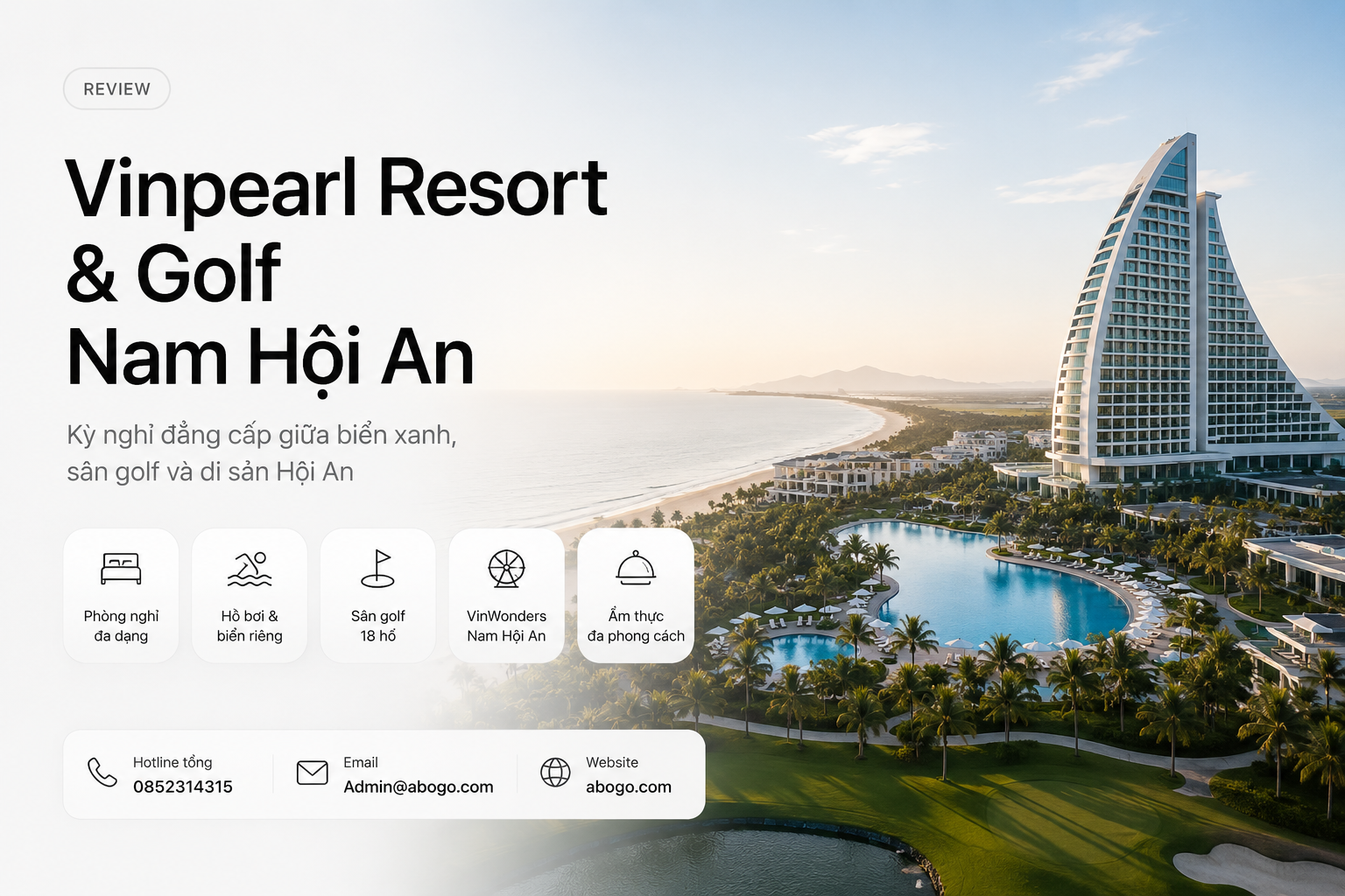 Review Vinpearl Resort & Golf Nam Hội An: Giá Phòng, Trải Nghiệm Và Kinh Nghiệm Đặt Phòng Từ Abogo
