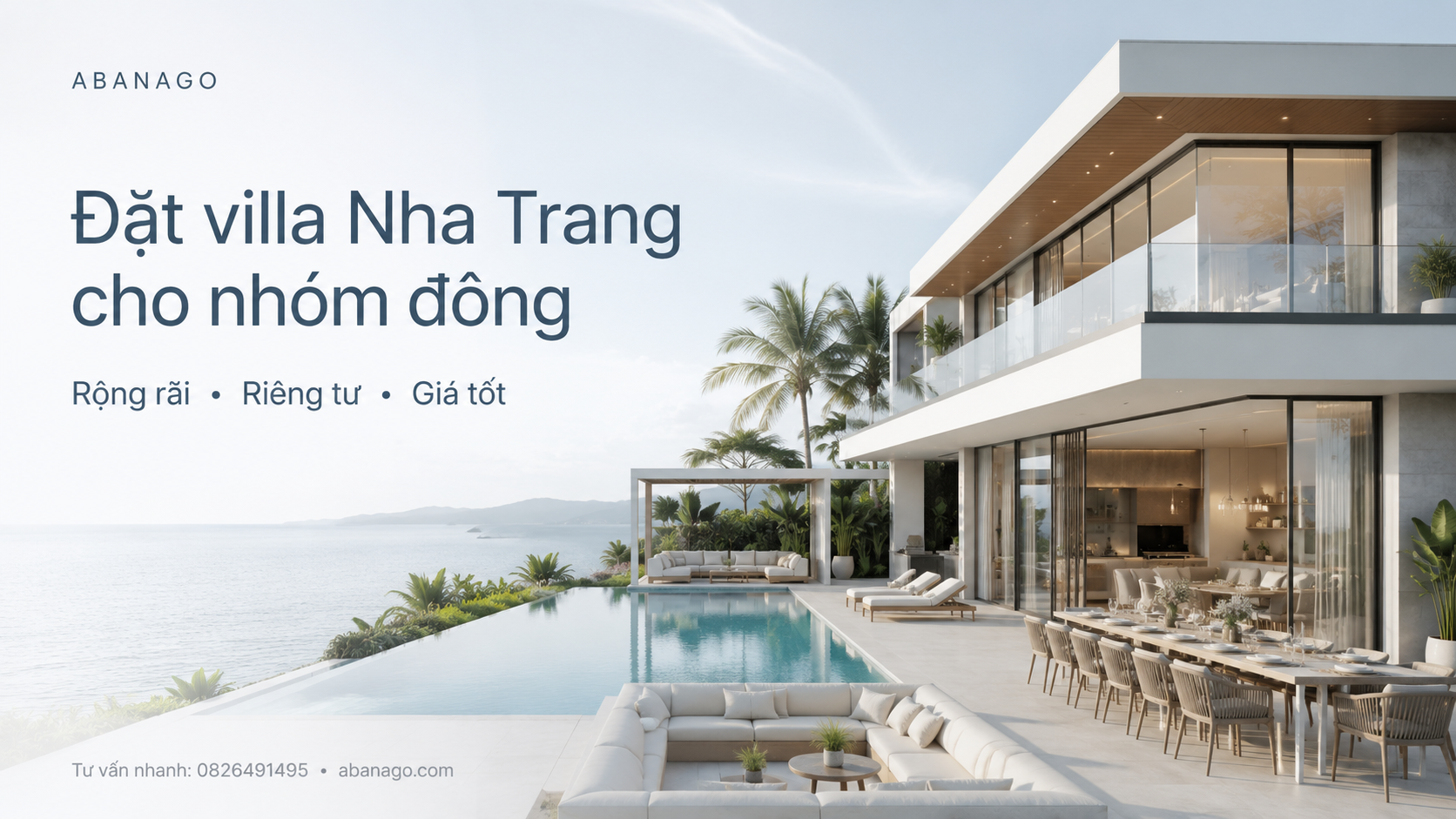 Đặt Villa Nha Trang Cho Nhóm Đông: Kinh Nghiệm Chọn Villa Rộng, Riêng Tư, Giá Tốt Từ Abanago