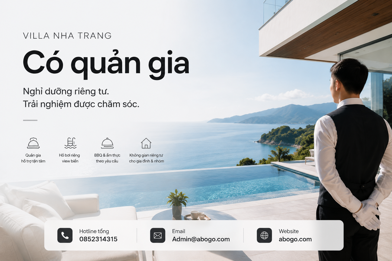 Villa Nha Trang có quản gia: Trải nghiệm nghỉ dưỡng riêng tư, chỉn chu và an tâm cùng Abogo