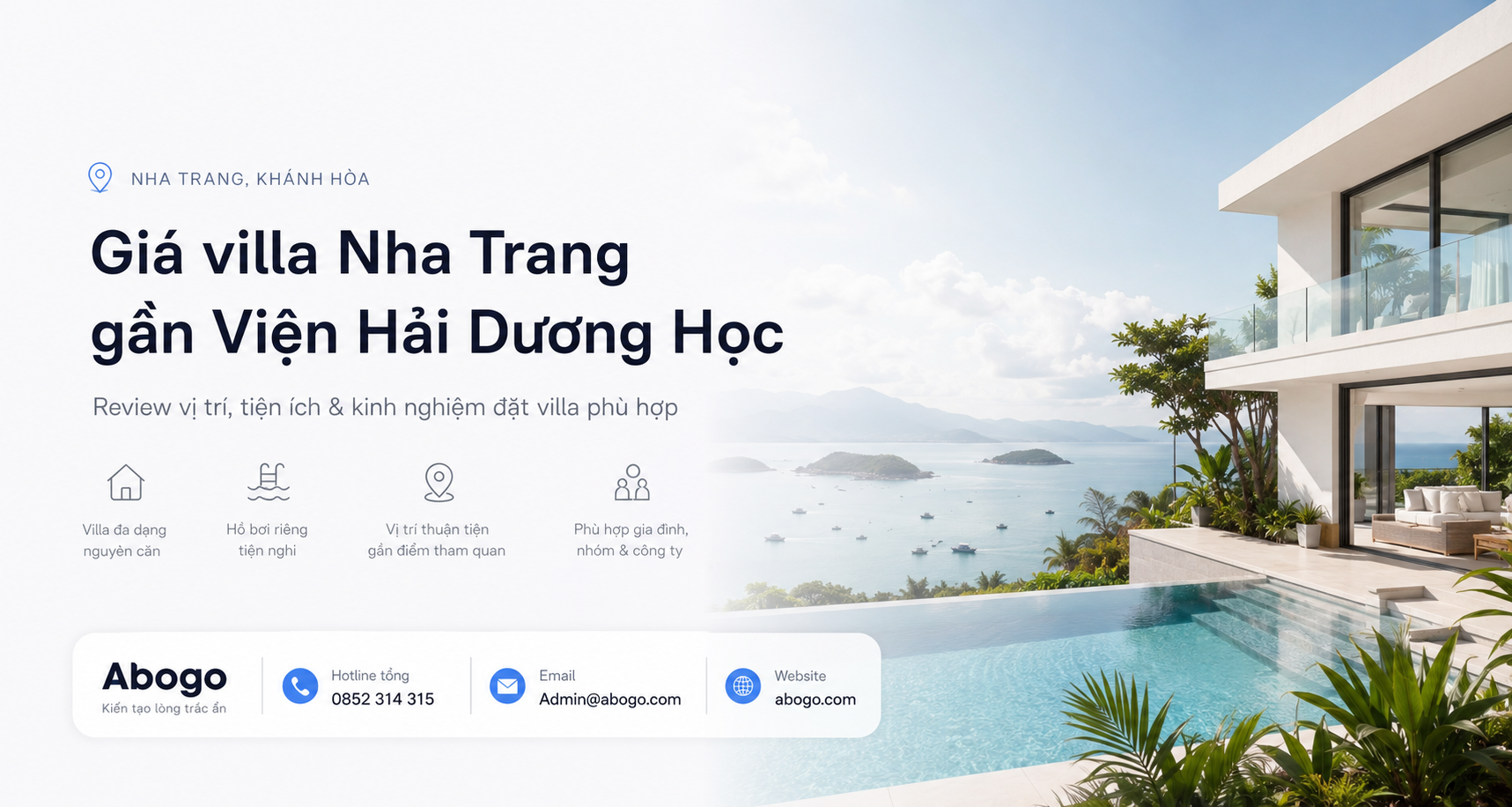 Giá villa Nha Trang gần Viện Hải Dương Học: Bảng giá và kinh nghiệm đặt villa phù hợp