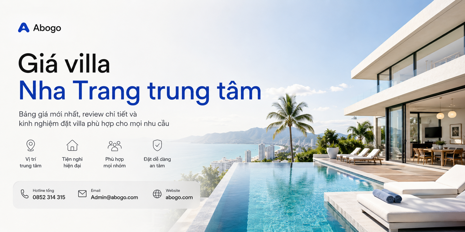 Giá villa Nha Trang trung tâm: Bảng giá, review và kinh nghiệm đặt villa