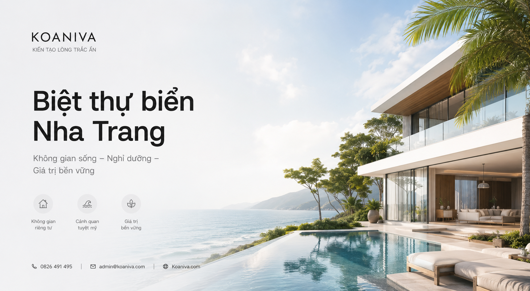 Biệt thự biển Nha Trang: Không gian sống, nghỉ dưỡng và giá trị bền vững