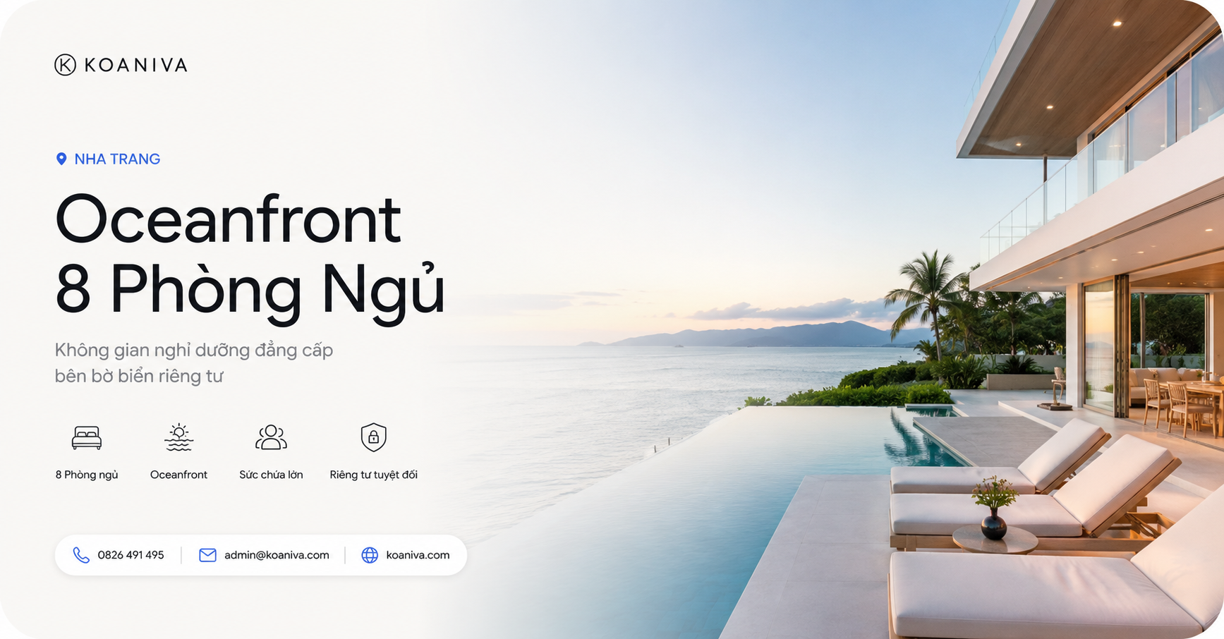 Oceanfront Nha Trang 8 Phòng Ngủ: Giá, Review Và Kinh Nghiệm Đặt Villa