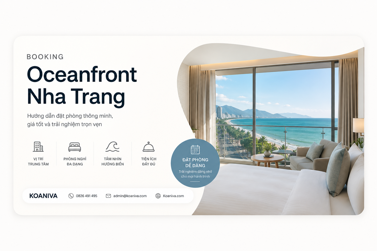 Booking Oceanfront Nha Trang: Hướng dẫn đặt phòng giá tốt, chọn hạng phòng phù hợp và kinh nghiệm lưu trú đầy đủ