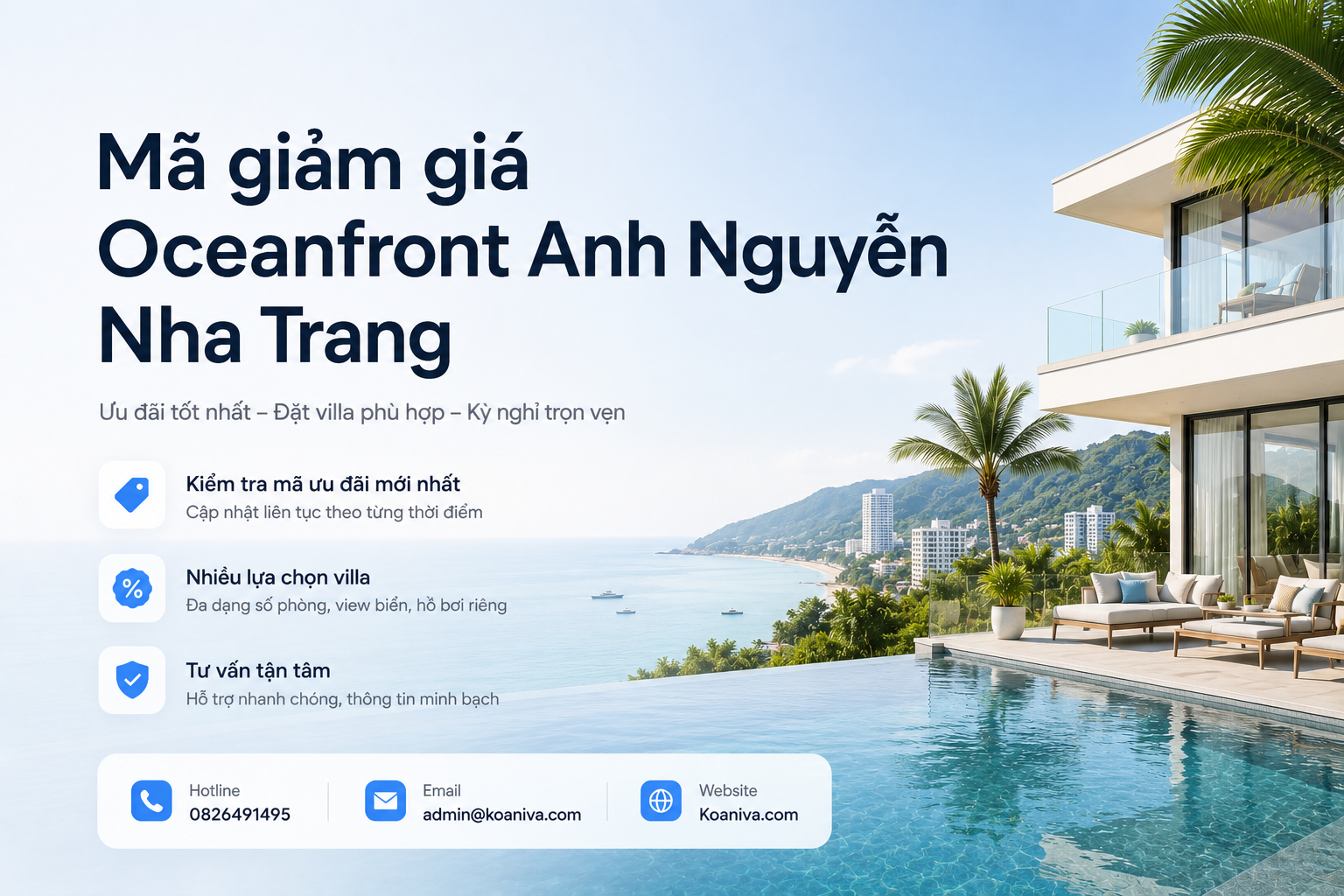 Mã giảm giá Oceanfront Anh Nguyễn Nha Trang mới nhất 2026 – Cập nhật ưu đãi và cách nhận từ KOANIVA