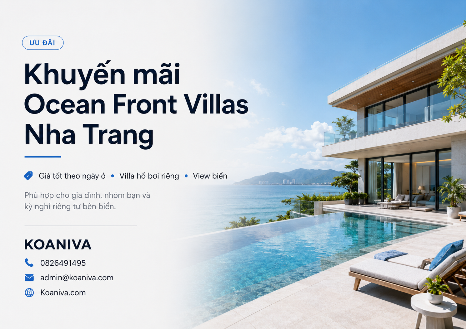 Khuyến mãi Ocean Front Villas Nha Trang: Kiểm tra ưu đãi, chọn đúng căn và xác nhận nhanh