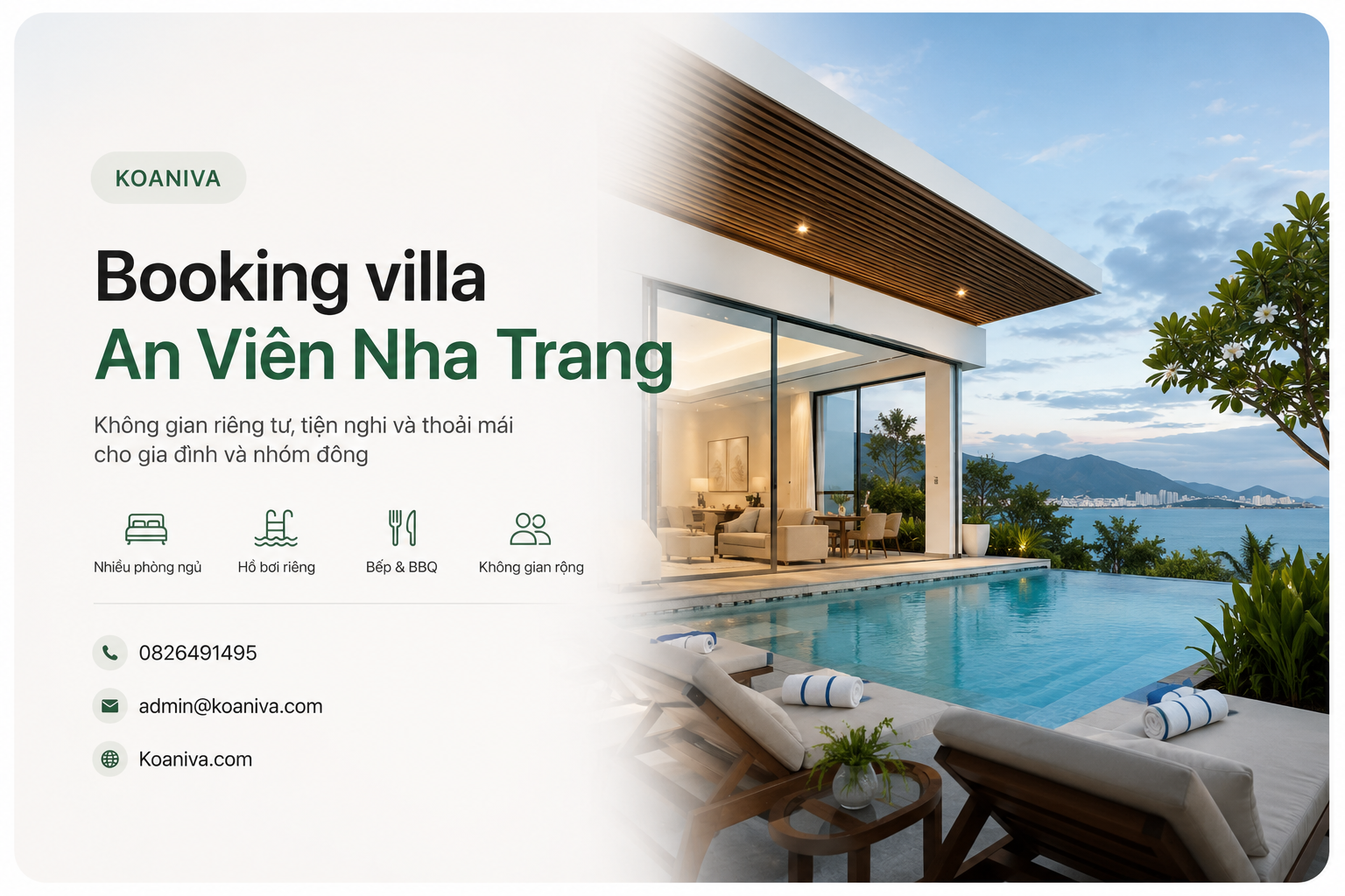 Booking villa An Viên Nha Trang: Kinh nghiệm chọn villa đẹp, đúng giá cho gia đình và nhóm đông