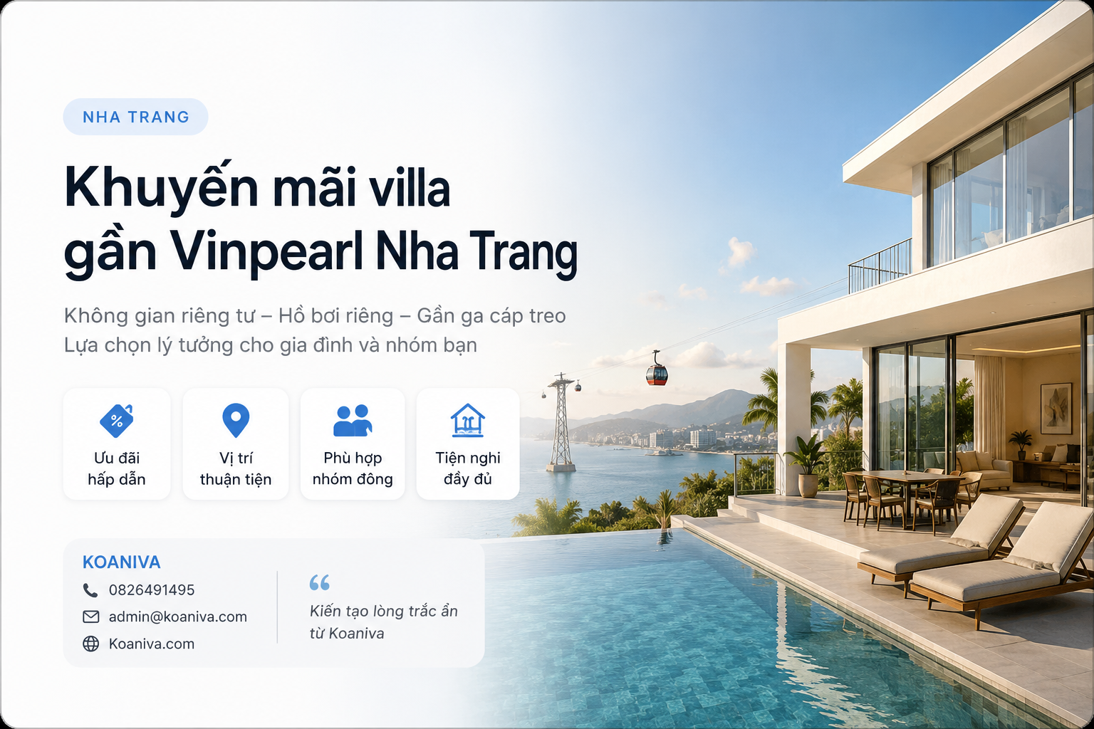 Khuyến mãi villa gần Vinpearl Nha Trang: Cách chọn đúng villa, đúng giá và đúng nhu cầu
