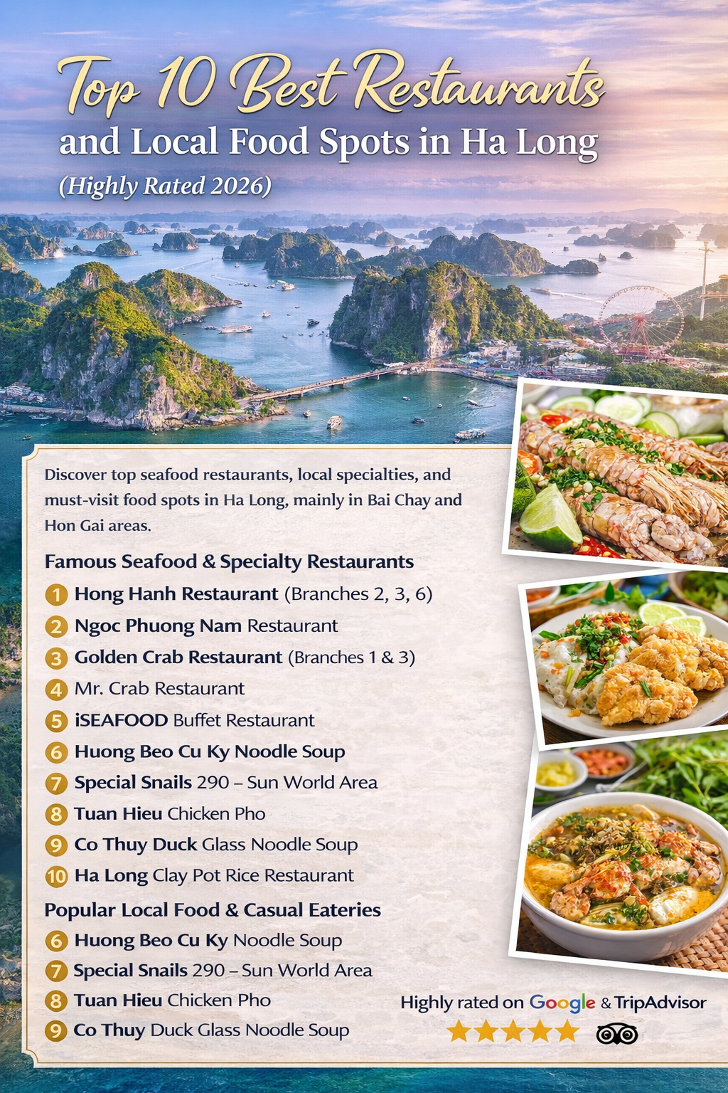 Top 10 Best Restaurants and Local Food Spots in Ha Long (Highly Rated 2026)
