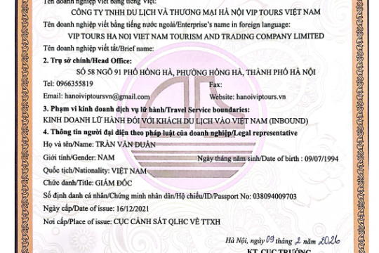 HANOI VIP TOURS – VIETNAM HALONG TOUR Your Trusted Inbound Travel Partner in Vietnam