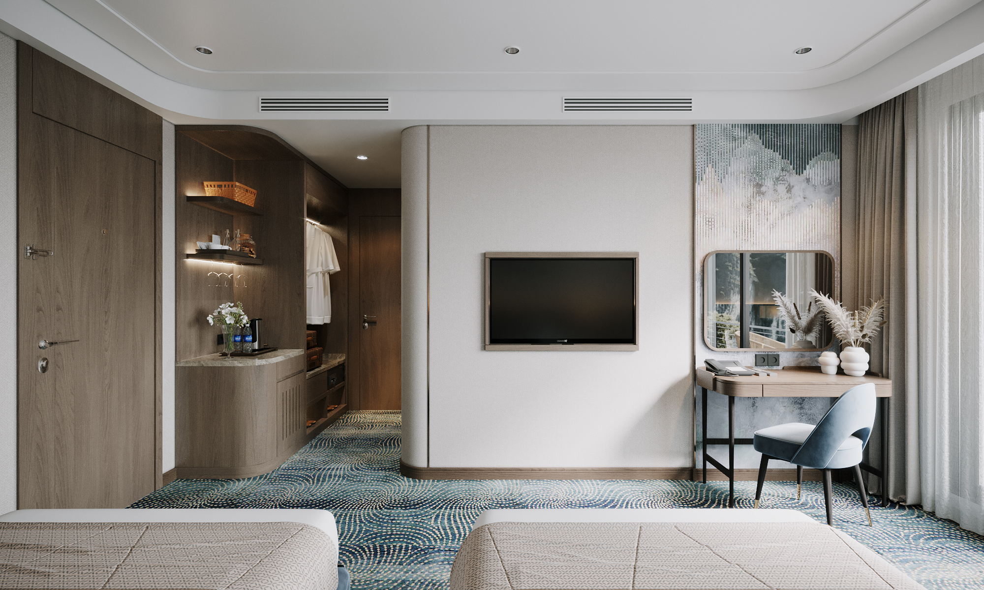 Ocean Deluxe 32m2 Tầng 1, 10 cabin, ban công,  bồn,  jacuzzi