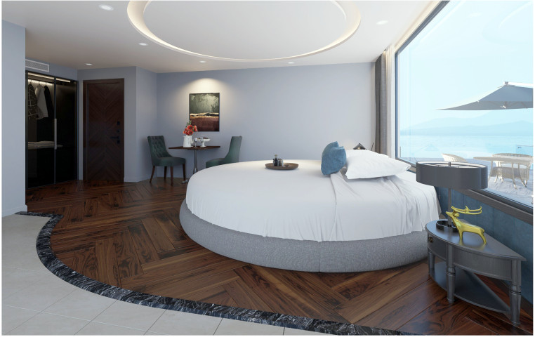HONEYMOON SUITE ( ban công , bôn tắm , mũi tầu , tầng 3)
