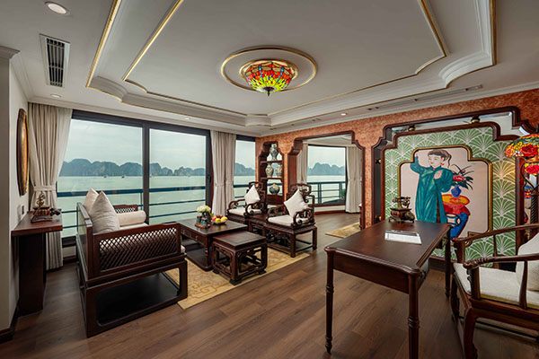 Royal Palace 75m2 tầng 3, sân thượng, tầm nhìn toàn cảnh, bồn tắm ngoài trời, phòng xông đá muối 1 cb