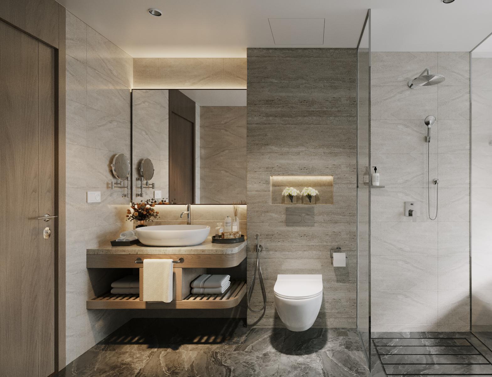 Ocean Junior 30m2 tầng 1 hoặc tầng 3 số lượng 3 cabin, ban công, ko bồn, ko jacuzzi