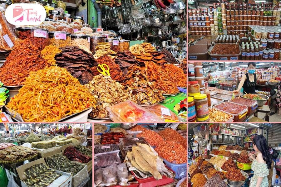 Các mặt hàng bày bán tại Chợ Cồn Đà Nẵng