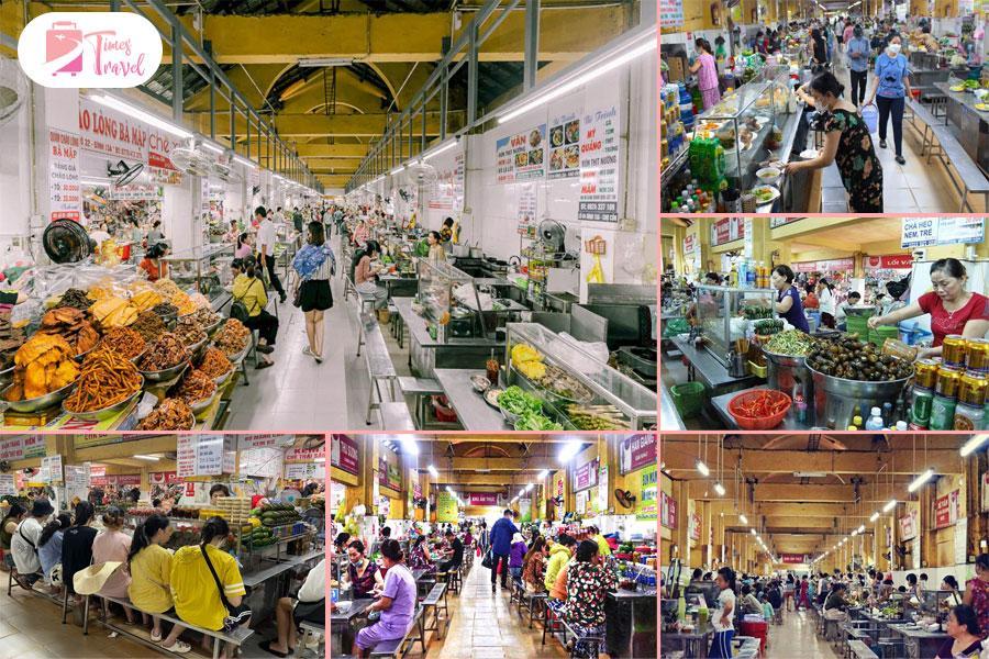 Càn quét khu ẩm thực trong nhà của chợ