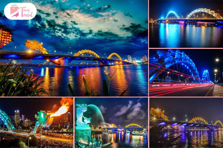 Cầu Rồng phun lửa là biểu tượng độc đáo của Đà Nẵng