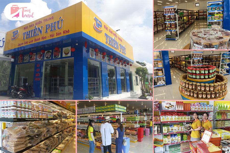 Siêu thị đặc sản Thiên Phú đa dạng sản phẩm với giá cả rõ ràng
