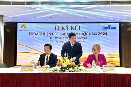 Vintravel ký commit 2024 cùng The Watson Premium Hạ Long - Đẳng Cấp Xứng Tầm, Trải Nghiệm Đỉnh Cao