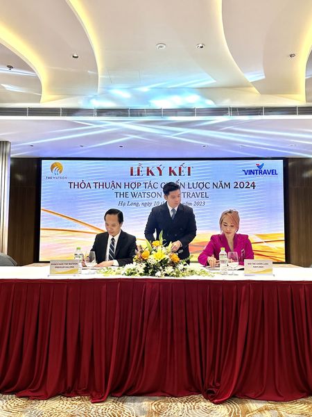 Vintravel ký commit 2024 cùng The Watson Premium Hạ Long - Đẳng Cấp Xứng Tầm, Trải Nghiệm Đỉnh Cao